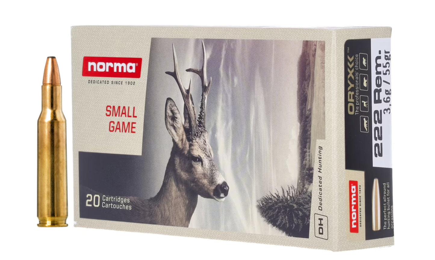 222 REM ORYX 55gr