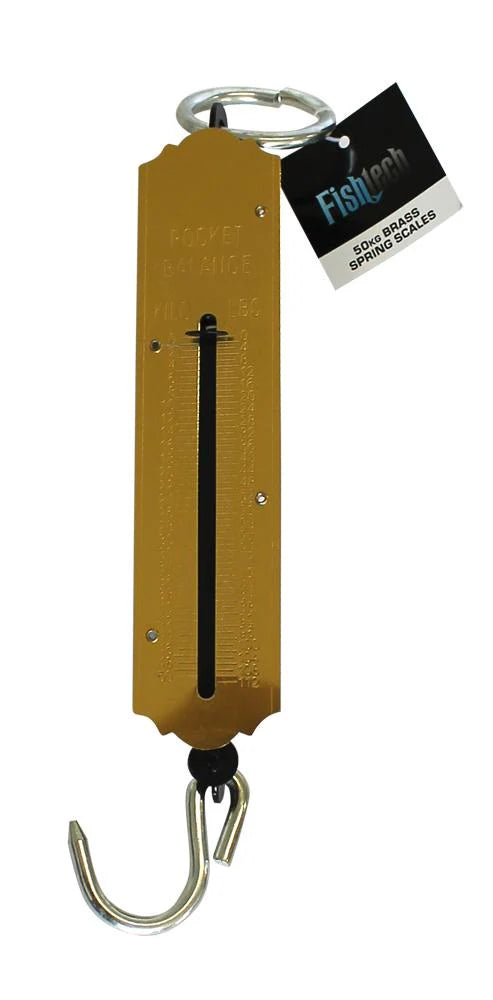 BRASS SPRING SCALES 50kg