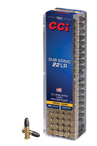 22 LR SUB-SONIC  40GRN CCI
