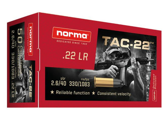 .22 LR TAC22 40GRN 50RNDS