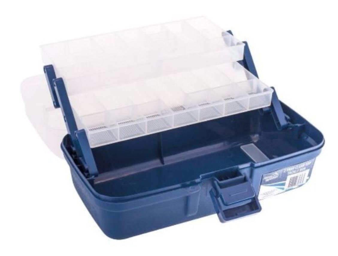 3 TRAY CLEAR TOP TACKLE BOX