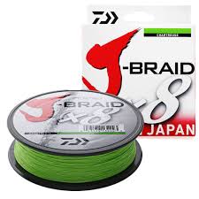 J BRAID X8 CHARTREUSE