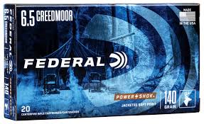 6.5 CREEDMORE 140grn FEDERAL POWER SHOK