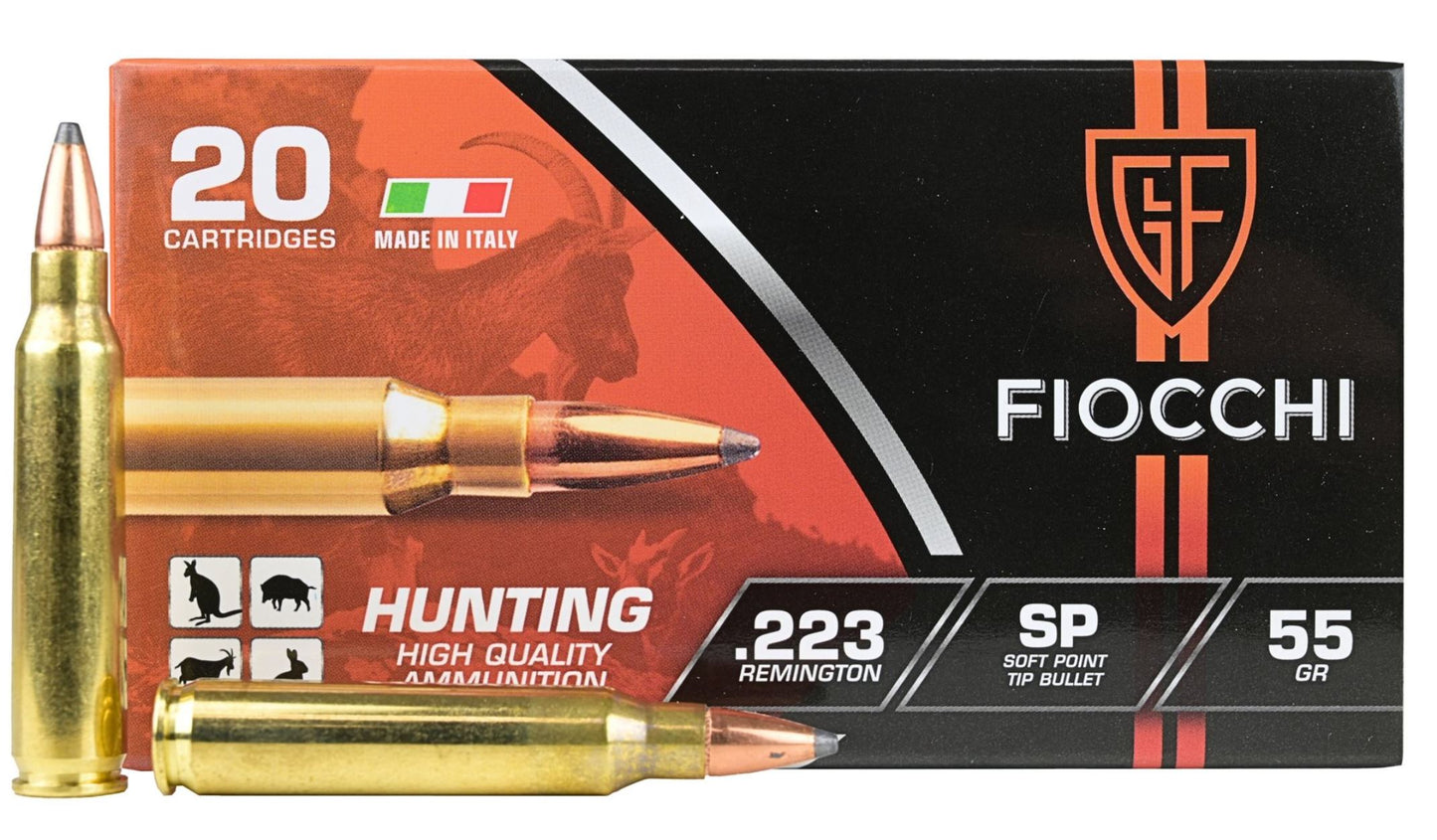 FIOCCHI .223 REMINGTON 55GRN SP