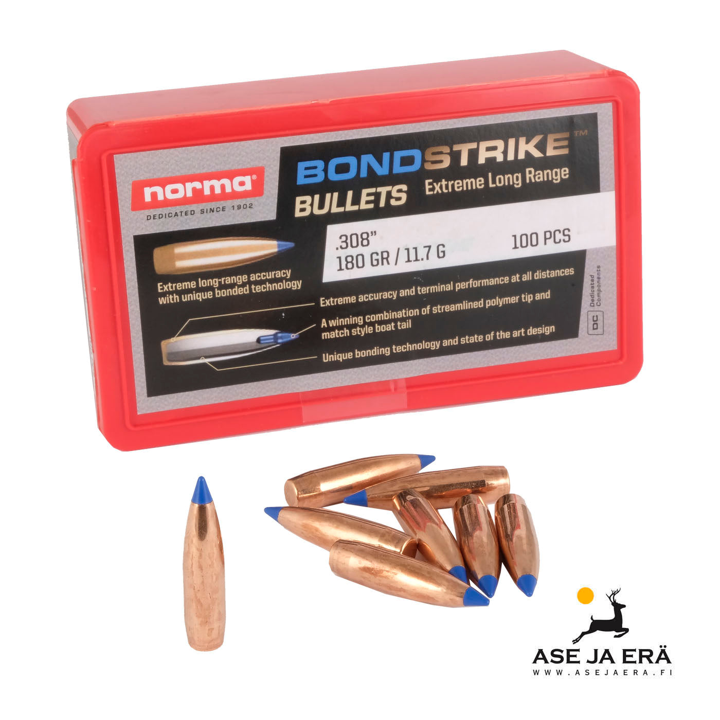 BONDSTRIKE BULLET .30 CAL 180GR 100